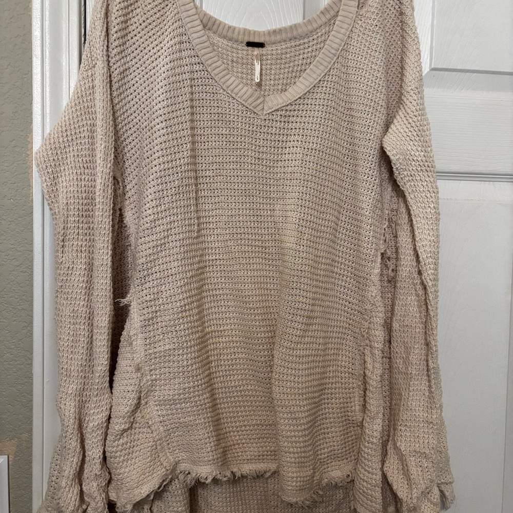Free People Cream Sweater - Picture 2 of 2